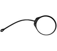 DEMULAX Tappo serbatoio carburante universale for olio, benzina, for Maggiolino, for Sharan, for Scirocco, Lupo T Roc, for Touareg, for Caddy, Cinghia per tappo carburante(BLACK Straight Rope w Loop)