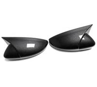 DEMULAX Wing Mirror Covers Caps, per Vw, per Eos 2008-2013, per Sagitar 2012-2018 Black Carbon Side Cover Add on Rearview Cap Shell Copertura dello specchietto laterale per (Carbon Fiber Look)