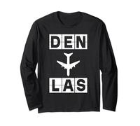 den a Las Codice Aeroporto Route Denver Las Vegas Maglia a Manica