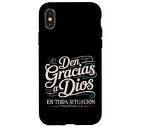 Den Gracias a Dios - Tesalonicenses 5:18 Versetto della Bibbia Spagnolo Custodia per iPhone X/XS