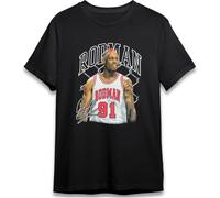 Den%niis Art Rodm@n T Shirt Signature Legend Player Basketball Sports tee Black Fan Gift Top Trend Vintage Style Music Cotton for Men and Women, Colore 12, S