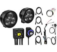 Denali D3 Universal DialDim, kit luci ausiliarie male Nero
