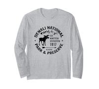 Denali National Park Alaska AK USA Alce Souvenir novità Maglia a Manica