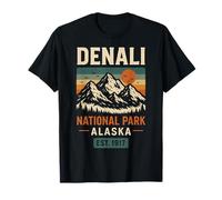 Denali National Park Alaska EST 1917 Maglietta