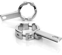 Denali Universal Clamp, supporto per l illuminazione 39-49 mm male Cromato