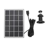Denash 3W Monocistalin Silicon -Sular -Panel Caricatore per Camera di Sicurezza All'aperto Camera Solare del Pannello 5 V con un Morsetto/supporto per le Luci Domestiche per le Luci Domestiche