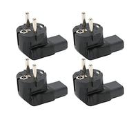 Denash 4,8 Mm a IEC320 C13 -Adattatore a Spina di Alimentazione Invalutante per L'adattatore per le Prestazioni del Laptop, Design Universale per la Maggior Parte degli Elettrodomestici, 4 PC per