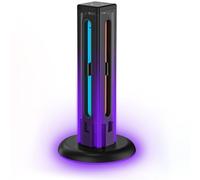 Denash 4 in 1 Dock di Ricarica Adatta per L'interruttore 2 2025 Controller di Gioco di Ricarica della Stazione di Ricarica con Indicatori di Ricarica Leggera RGB Plug and Play,