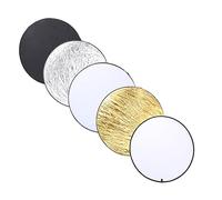 Denash 5 in 1 Diffusore Fotografico Portatile con Riflettore Dischi Rotondo Pieghevole per la Luce Fotografica dei Ritratti Interni Ed Esterni