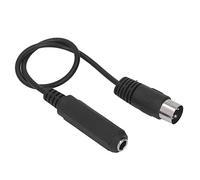 Denash 6,35 Mm Femmina Fino a 5 Pin Adattatore MIDI di Cappellini di Alta qualità e Cavi Dell'adattatore per Giochi per Microfoni per Lettore DVD MP3, Plastica e Metallo
