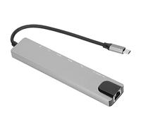 Denash 8 su 1 USB C per la Stazione USB C Ad Alta Risoluzione per L'ufficio di Casa, Carica Rapida di 5 Gbit/S per Materiale Pro, Lega di Alluminio