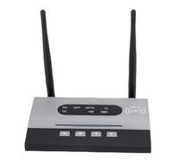 Denash Adattatore Audio Wireless da 80 M a Lungo Raggio, 5.0 Ricevitore Musicale CD QUALITY, con Funzione di Bypass, NFC, 2 Antenne per la Forte stabilità, Riproduzione di Controllo