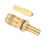 Denash Adattatore di Gas in Ottone Efficiente Cooperare L'acqua Raffreddata per la Torcia di Saldatura Regolazione Rapida Adatta per MIG TIG, Materiale in Ottone (10 mm)