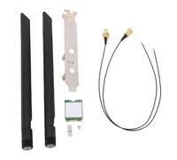 Denash Adattatore Wireless Tri Band WiFi 7, Prestazioni Elevate, 5.4 Stabile, Supporto per 10 11, Doppia Antenna 8dBi per Miglioramento del Segnale, Tecnologia OFDMA + MU-MIMO per