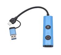 Denash AI USB 3.0 Hub, Trascrizione Vocale Traduzione File Converter Tool Docking Station 5 in 1 per Home Remote Work Business Travel, Elegante e Leggero, Plug and Play Design