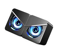 Denash Altoparlante per Computer Desktop Potente Altoparlante con Cavo Stereo 4D a Basso Stara per Casa, Giochi, Computer Portatile, Materiale ABS