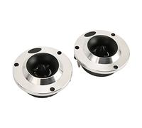 Denash Auto -weddinger Potente Stereo in Lega di Alluminio Hi -fi Piena di Tre Altoparlanti per il Stereo per Camion Veicoli Silver 2pcs