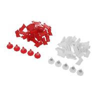 Denash Barriera Stradale per Auto da RC, Coni Stradali in Plastica da 50 Pezzi con Borsa di Stoccaggio Portatile, Blocchi Stradali per Pista da Drifting RC, Barriere per Campo da Drift per