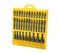 Denash Bit Shex Esadecimale Portatile 1/4 Pollici con Etichette Trasparenti, Box di Archiviazione Freccia/kit di Socket Cover per Biciclette e Macchinari