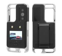 Denash Body Camera, Bodycam Portatile con Schermo IPS HD da 1,14 Pollici con Scheda di Memoria 32G, Cam Indossabile Indossabile con Rotazione di 180° con Clip Posteriore per Sport