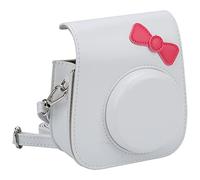 Denash Borsa a Tracolla da Camera, Borsa per la Protezione da Camera Anti -rop in Pelle retrò per Mini11/8/9, Copertura Rimovibile per Facilitare il Tiro, il Lavoro Fine (WHITE)