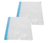 Denash Borsa a Vuoto a 2 Partite di Stoccaggio Compresso Resistente con Doppia Cerniera per Viaggiare, Materiale di Carta, Camera da Letto/bagno (M:32 * 26CM)