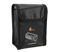 Denash Borsa di Sicurezza per Batteria Lipo, Custodia per Batteria Ignifuga Antideflagrante, Borsa di Sicurezza per Drone per 4 Pro, Custodia di per Lipo per Conservazione da Viaggio, di per