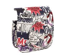 Denash Borsa in Pelle di Moda da Camera da Camera Immediata per Fuji 8 9, Design della Superficie Opaca con Spalla per Fotografi Moderni