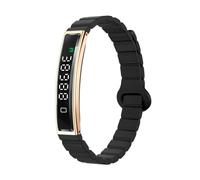 Denash Bracciale Intelligente, Banda di Tracker di Fitness per la Salute Magnetica, Visualizza i Dati di Movimento con modalità Sport MUTI Smart BolSband per Android e IOS (GOLD)