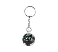 Denash Bussola con Portachiavi a Sfera, Bussola Portachiavi da Esterno, Portachiavi con Sfera da 28 Mm, Bussola Riempita di Liquido, Sopravvivenza all'aperto per Escursionismo,