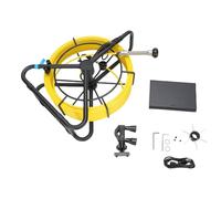 Denash Camera Fognaria 164ft, Camme di Serpente Idraulico 18 Mm con Scheda di Memoria 32 GB, 6 LED Drenatura della Fotocamera per Drenaggio Portatile Camera per la Linea Fognaria