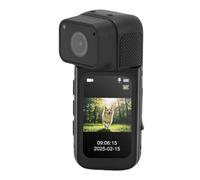 Denash Camera Indossabile da 2,7 K con Obiettivo Rotante a 180 ° e Supporto Magnetico, Registratore da Schermo da 1,47 "per Viaggi, Lavoro (BLACK)