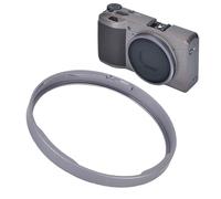 Denash Capo Anello Lente in Metallo in Lega di Alluminio, Grigio, Design da Usura Robusto, Componente di Sostituzione Leggero per Telecamera Griiix, Anello Adattatore Lente della