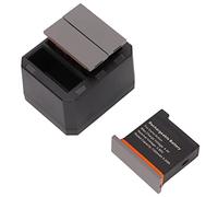 Denash Caricatore a Batteria da 1300 MAh per la Camera di Azione OSMO, Caricabatterie a Triplo Scanalatura Portatile con Indicatore di Motori di Ricerca Avventura