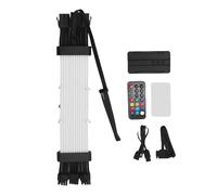 Denash Cavi PSU Argb, 120 Perle a LED, Effetto della Luce Meteorica per Decorazioni per la Custodia del Computer della Scheda Madre, Schede Grafica Flessibile a 8 Pin (Controller SK3)