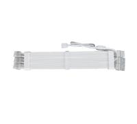 Denash Cavo di Estensione delle Prestazioni RGB Argb Flessibile con Filo D'argento per Illuminazione a 360 Gradi, Cavo 18AWG da 345 Mm per gli Appassionati di Modifica del PC.