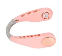Denash Cemetery -Ventile a Collo Senza 3000 MAh Posizione di 3000 MAh Mani Tranquille per Gite in Ufficio, Ventola del Collo Portatile per Donne in Silicone Materiale (Roseo)