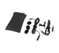 Denash Clamp/Holder Cablato su Lavalier Laval Mic Long Cable Clear Sound Pickup per Microfono a Condensatore per Computer per Interviste Nere