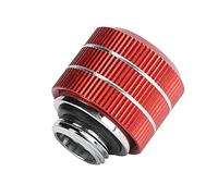 Denash Computer con un Uso Rapido con Costi 'acqua: Tubo Sostenibile G1 / 4 Vite Anti -direttore Veloce per il Tubo Rigido PTG/PMMA (rosso)