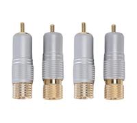 Denash Connettore per Altoparlanti a Doppia Vite a Vite a Vite a Vite Oro 24k per le Sale Riunioni KTVS HOMES, con Materiale Metallico Realizzato, Eccellente fedeltà del Suono