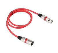 Denash Copper Silver Think XLR Colleging Filo per Miscelatori di Danza Sul Palco, Spesse Cavi in Lega di Zinco di 1 M Posizionate per Microfoni, Sei Colori, Rosso, Verde, Blu, Arancione, Giallo,