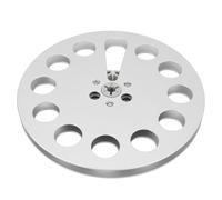 Denash Design Classico da 7 Pollici di Bobina a Nastro Vuoto per Parti della Macchina di Apertura dello Studatore, Bobina di Aspirazione in Lega di Alluminio Chiaro e Test di Usura, Adatto per