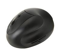 Denash Design Ergonomico del Mouse Verticale Wireless Controllo Preciso per il Mouse Wireless a Home Office, 800DPI 1600DPI 2400DPI, Materiale ABS (BLACK)
