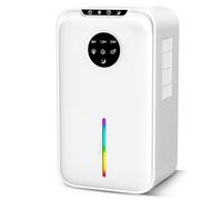 Denash Deumidificatore per la Casa, Deumidificatore 800 mq. Ftcon Spegnimento Automatico, Silenzioso 1.2L/giorno con Filtro PET per Camera (Spina europea)