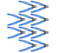 Denash Diagonali 10 Pezzi di 10 Pezzi Tagli Laterali di Gonfiore Facili da Usare per Strumento di Taglio 'impugnatura Isolato e Isolato per Tagliare i Cavi Metallici Blu