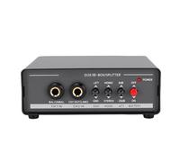 Denash Distributore DI Box, Convertitore DI Segnale Bilanciato Attivo Professionale a Doppio Canale, Splitter DI Box per la Registrazione Audio DI Performance Dal