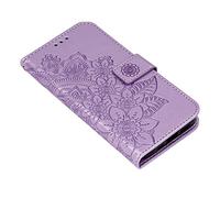Denash Entigula Corce de la Bila del Telefono con Cardet Stot Pu Pu Cuerta Flarp Flip Flip per 13, Supporto Costruito per la Visualizzazione delle Mani, Design Accuratamente Fabbricato (PURPLE)