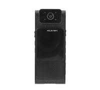 Denash Fotocamera Indossata Dal Corpo, Fotocamera Indossabile Dal Corpo Clip Posteriore 4K HD Porta a Vite da 1/4 di Pollice 4 Luci per Visione Notturna WiFi per Sport all'aria Aperta