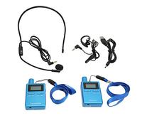 Denash Guida Wireless HIFI Equipaggiamento di Interpretazione LCD con Corefoni per la Conferenza di Addestramento, Trasmissione da 200 -m, Materiale ABS