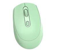 Denash Il Design del Pulsante DPI Regolabile e Posteriore del Mouse Wireless Mouse Doppio per PC, Il Computer Portatile ABS Portatili 4 Percorsi Spostati USB. (GREEN)